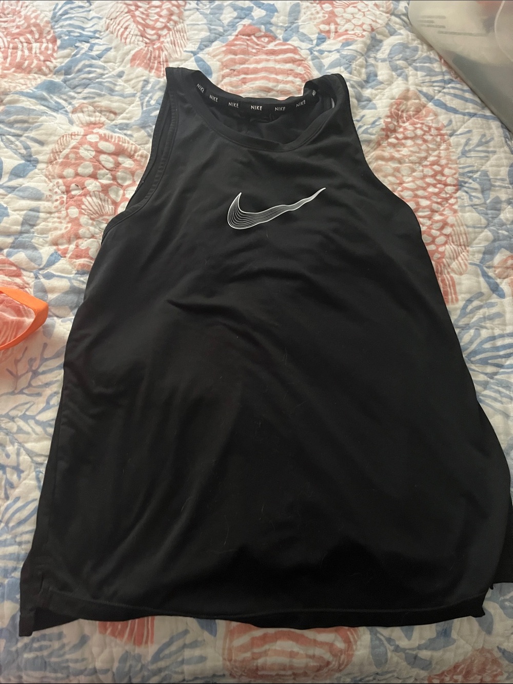 Nike kids Black Sleeveless Training Tank